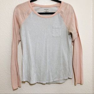 Two toned long sleeve tee
